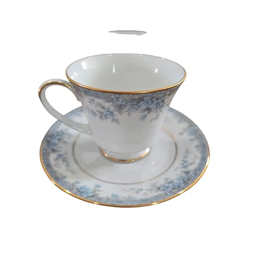 Set of 4 NORITAKE AVALON 3390 PHILLIPINES FINE CHINA Cup Saucer.